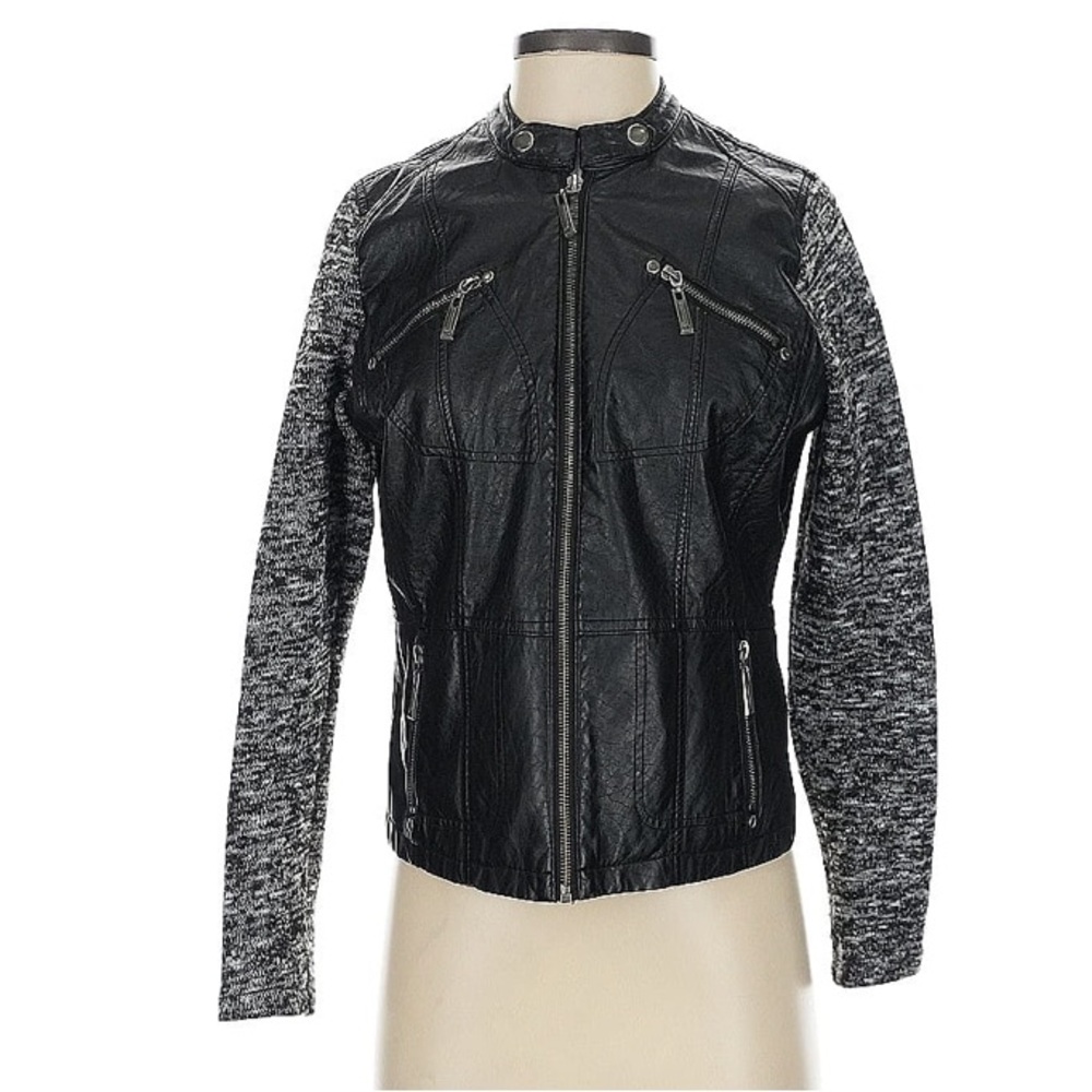 J2 by Jou Jou Faux Leather Jacket Sz S